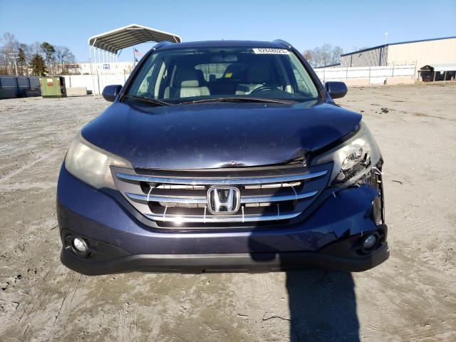 5J6RM4H74CL012413 - 2012 HONDA CR-V EXL BLUE photo 5