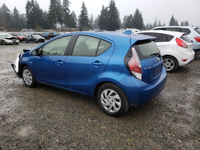 JTDKDTB38F1109282 - 2015 TOYOTA PRIUS C BLUE photo 2