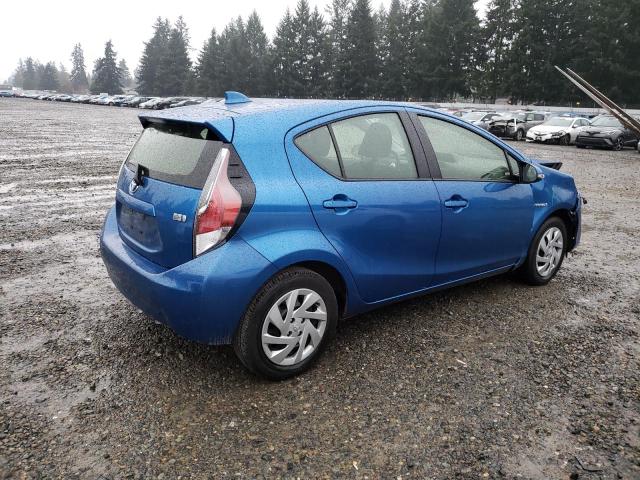 JTDKDTB38F1109282 - 2015 TOYOTA PRIUS C BLUE photo 3