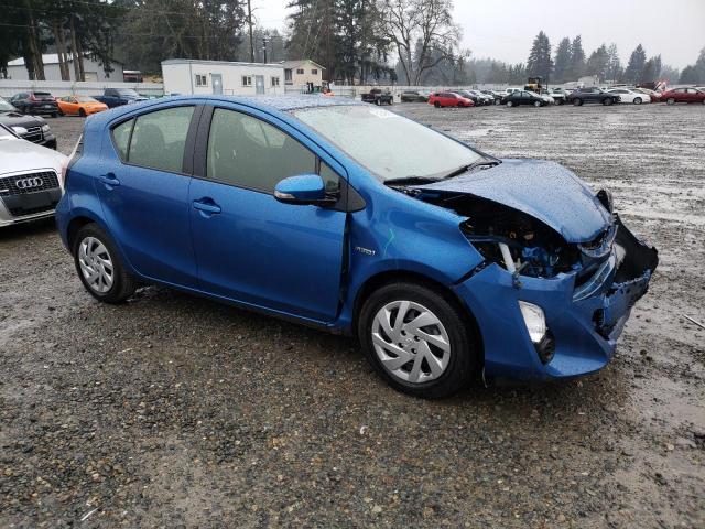 JTDKDTB38F1109282 - 2015 TOYOTA PRIUS C BLUE photo 4