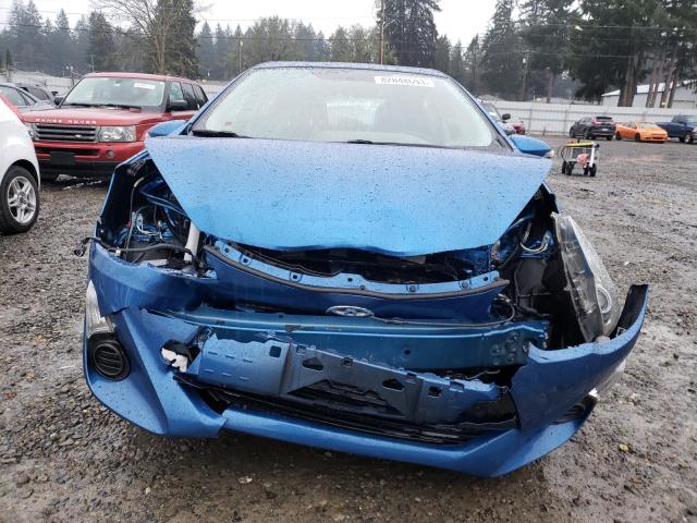 JTDKDTB38F1109282 - 2015 TOYOTA PRIUS C BLUE photo 5