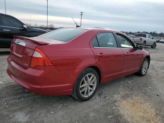 3FAHP0JG6CR315826 - 2012 FORD FUSION SEL RED photo 3