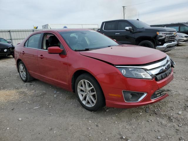 3FAHP0JG6CR315826 - 2012 FORD FUSION SEL RED photo 4