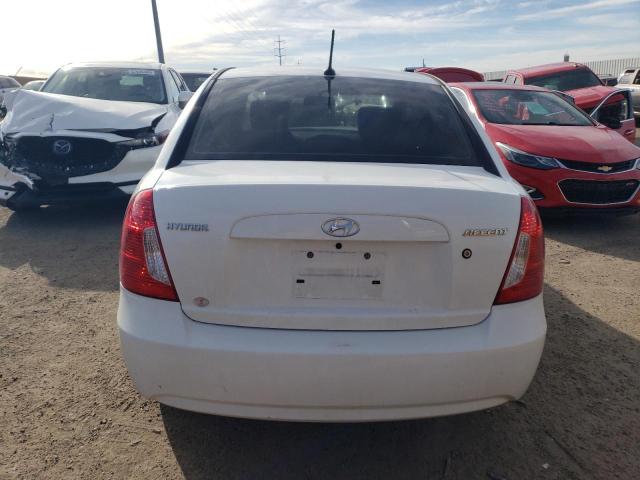 KMHCN4AC2BU537166 - 2011 HYUNDAI ACCENT GLS WHITE photo 6