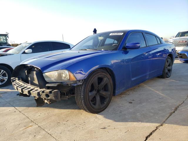2C3CDXCT1DH696065 - 2013 DODGE CHARGER R/T BLUE photo 1