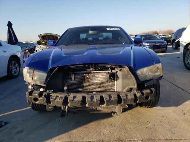 2C3CDXCT1DH696065 - 2013 DODGE CHARGER R/T BLUE photo 5