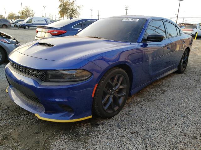 2C3CDXHG8NH170223 - 2022 DODGE CHARGER GT BLUE photo 1