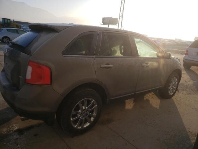 2FMDK3JC3EBB47064 - 2014 FORD EDGE SEL GRAY photo 3