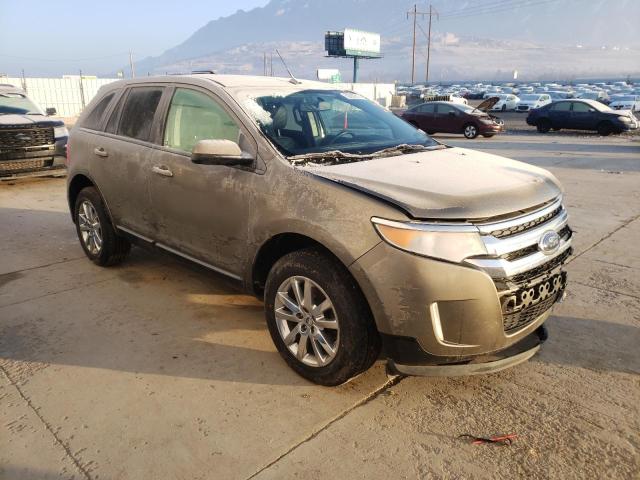 2FMDK3JC3EBB47064 - 2014 FORD EDGE SEL GRAY photo 4