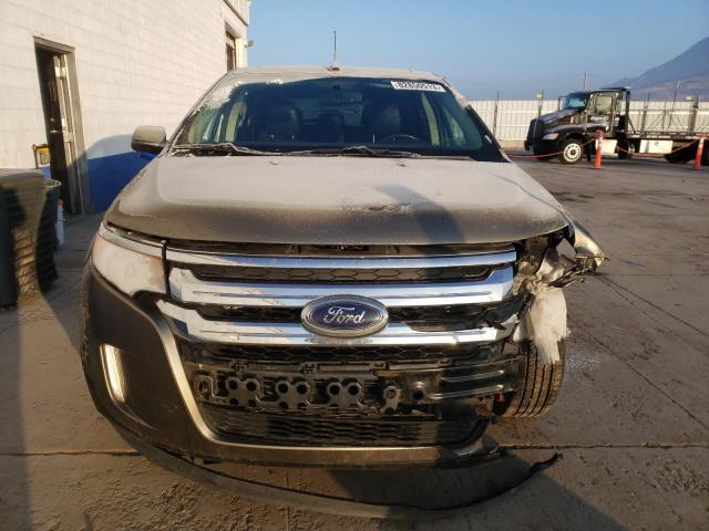 2FMDK3JC3EBB47064 - 2014 FORD EDGE SEL GRAY photo 5