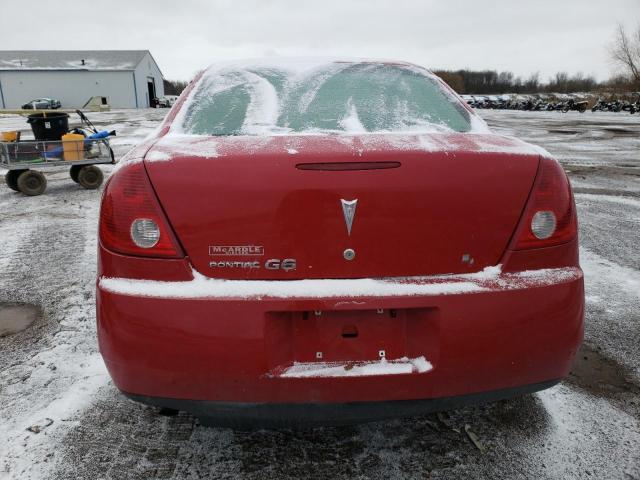 1G2ZF55B964192604 - 2006 PONTIAC G6 SE RED photo 6