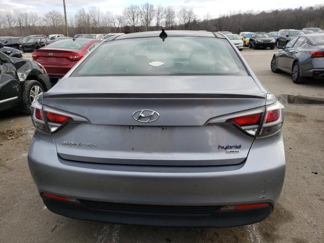 KMHE34L18HA044600 - 2017 HYUNDAI SONATA HYBRID GRAY photo 6