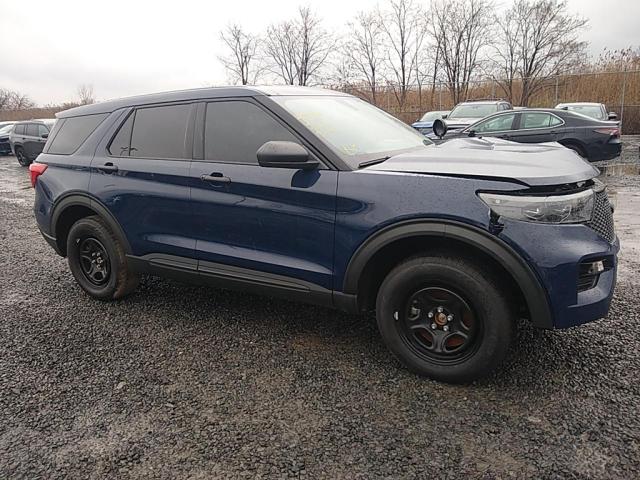 1FM5K8AB5NGB03200 - 2022 FORD EXPLORER POLICE INTERCEPTOR Blau Foto 2