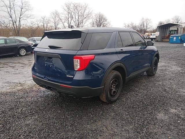 1FM5K8AB5NGB03200 - 2022 FORD EXPLORER POLICE INTERCEPTOR Blau Foto 3