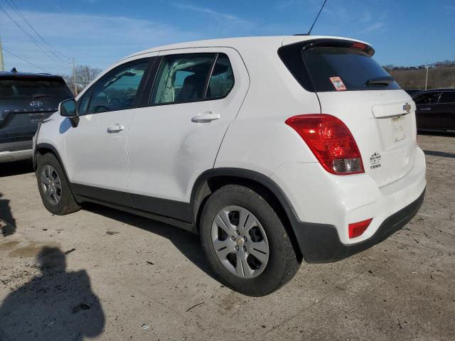 3GNCJKSBXJL374910 - 2018 CHEVROLET TRAX LS WHITE photo 2