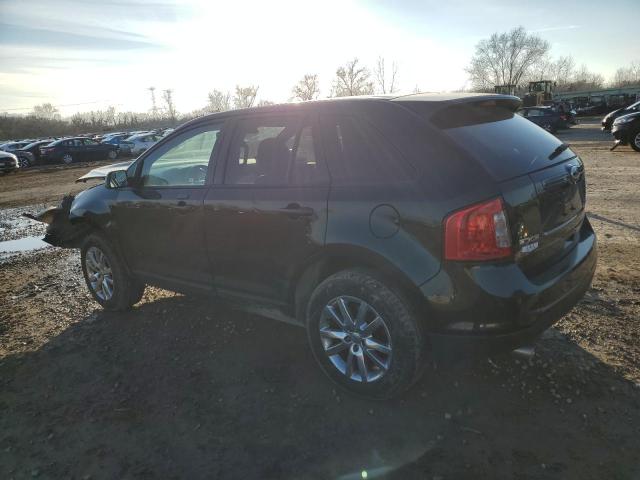 2FMDK3JC8DBE32549 - 2013 FORD EDGE SEL BLACK photo 2