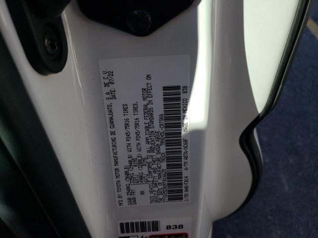 3TYSX5ENXNT016625 - 2022 TOYOTA TACOMA ACCESS CAB თეთრი ფოტო 12