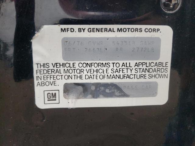 1H57V6K456207 - 1976 CHEVROLET MONTECARLO 黑色 照片 12
