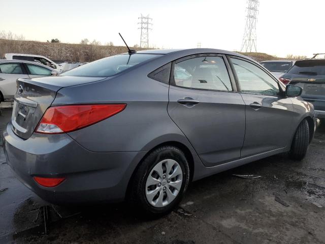 KMHCT4AE0GU159265 - 2016 HYUNDAI ACCENT SE GRAY photo 3