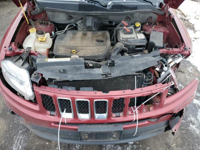 1C4NJDEB6CD572577 - 2012 JEEP COMPASS LATITUDE RED photo 12