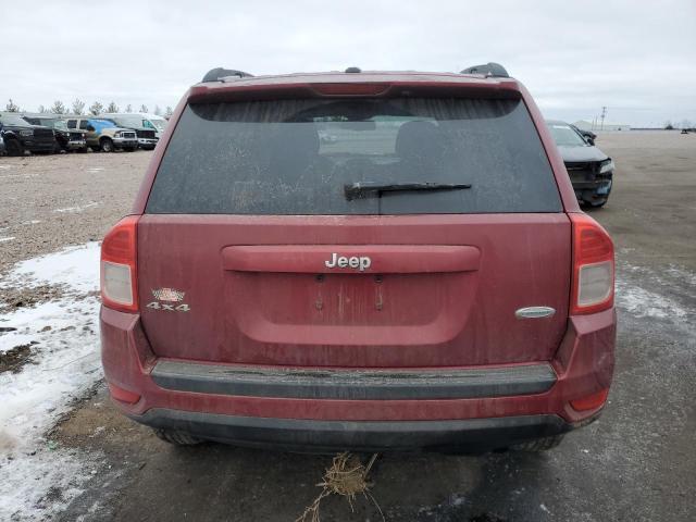 1C4NJDEB6CD572577 - 2012 JEEP COMPASS LATITUDE RED photo 6