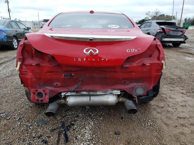 JN1CV6EL1BM262774 - 2011 INFINITI G37 RED photo 6