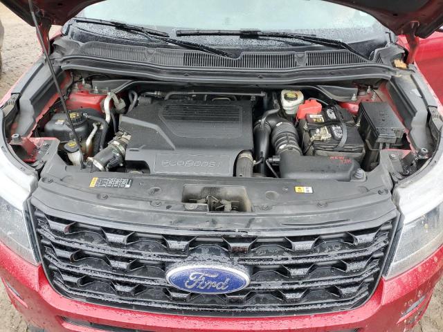 1FM5K8GTXGGB79109 - 2016 FORD EXPLORER SPORT RED photo 12