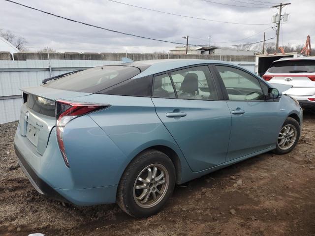 JTDKARFU2G3013779 - 2016 TOYOTA PRIUS BLUE photo 3