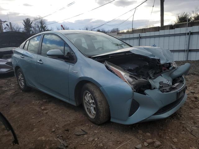 JTDKARFU2G3013779 - 2016 TOYOTA PRIUS BLUE photo 4