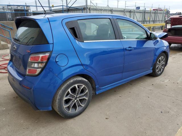 1G1JD6SB4L4102336 - 2020 CHEVROLET SONIC LT BLUE photo 3