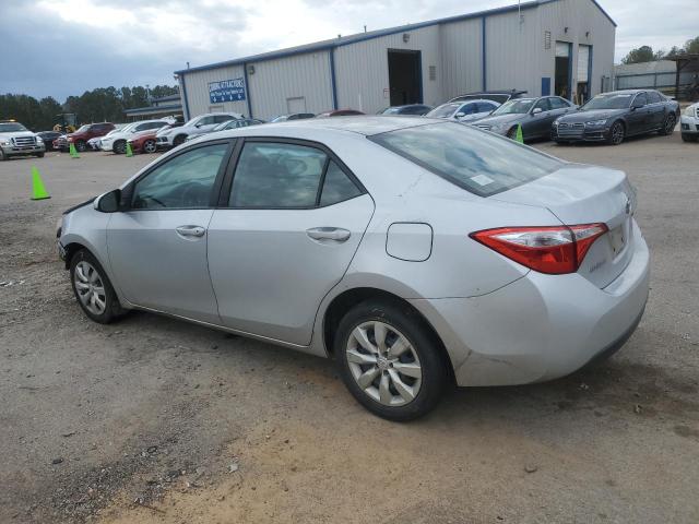 2T1BURHE4EC131852 - 2014 TOYOTA COROLLA L SILVER photo 2