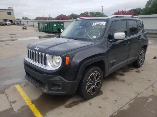 ZACCJBDT0FPB57670 - 2015 JEEP RENEGADE LIMITED BLUE photo 2