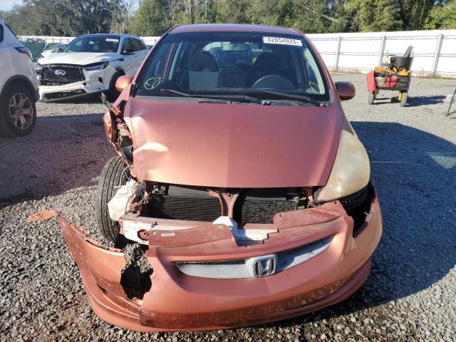 JHMGD38668S051269 - 2008 HONDA FIT SPORT ORANGE photo 5