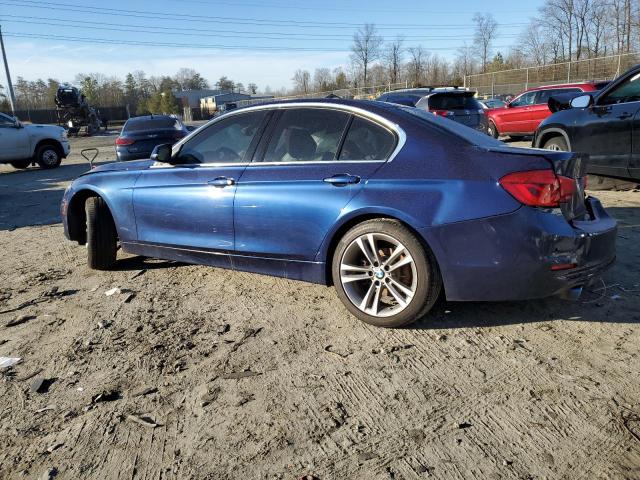 WBA8D9G50JNU67143 - 2018 BMW 330 XI BLUE photo 2