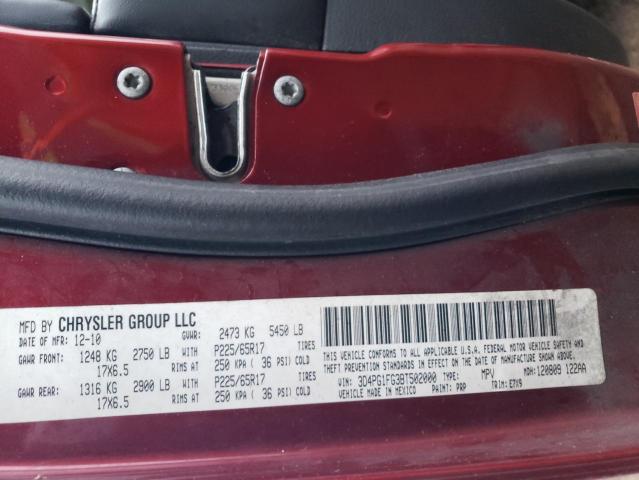 3D4PG1FG3BT502000 - 2011 DODGE JOURNEY MAINSTREET BURGUNDY photo 13