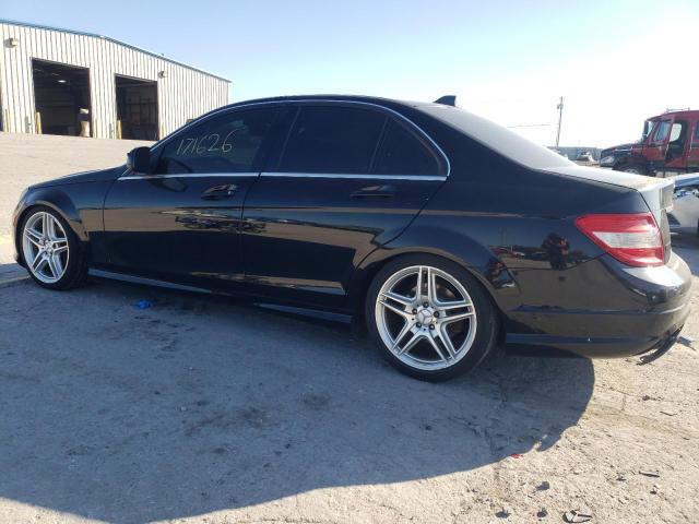 WDDGF54X38F134548 - 2008 MERCEDES-BENZ C 300 BLACK photo 2