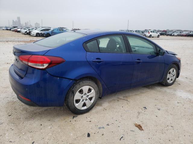 3KPFK4A75JE283883 - 2018 KIA FORTE LX BLUE photo 3