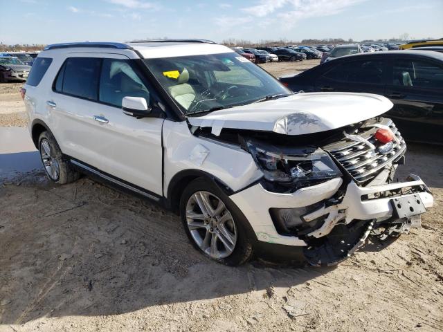 1FM5K7F84HGA46662 - 2017 FORD EXPLORER LIMITED WHITE photo 4