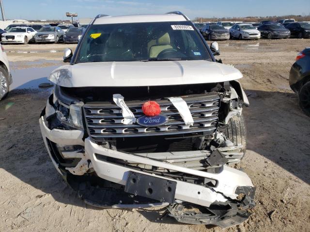 1FM5K7F84HGA46662 - 2017 FORD EXPLORER LIMITED WHITE photo 5