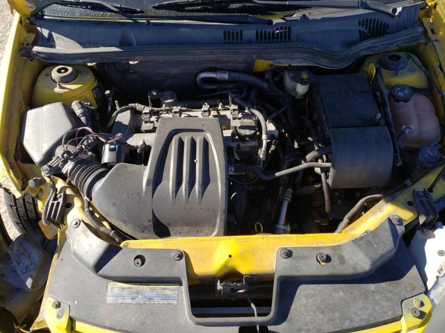 1G1AK18F987184086 - 2008 CHEVROLET COBALT LS YELLOW photo 11