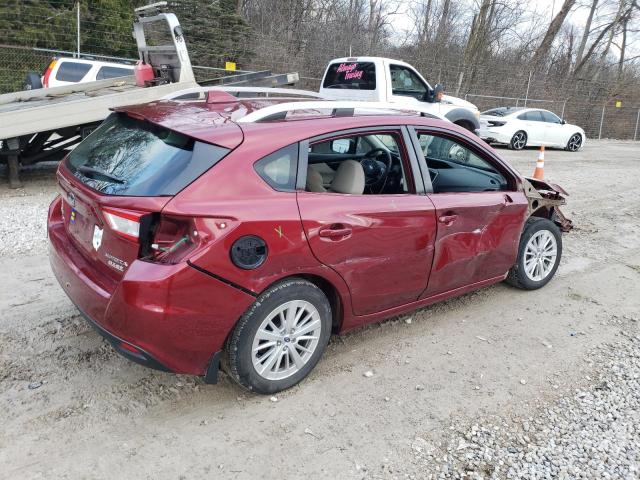 4S3GTAD66H3731178 - 2017 SUBARU IMPREZA PREMIUM PLUS RED photo 3