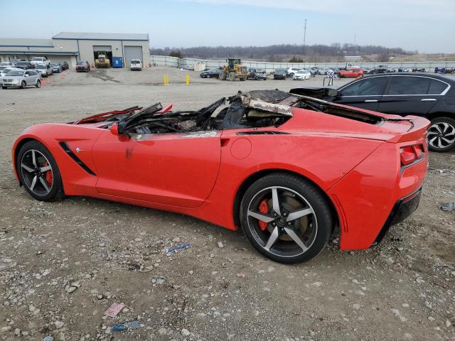 1G1YD2D74F5109978 - 2015 CHEVROLET CORVETTE STINGRAY 2LT RED photo 2