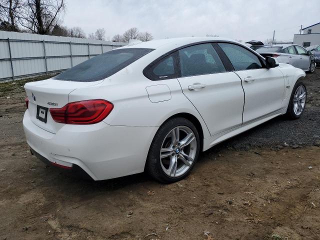 WBA4J3C54JBG94883 - 2018 BMW 430XI GRAN COUPE WHITE photo 3