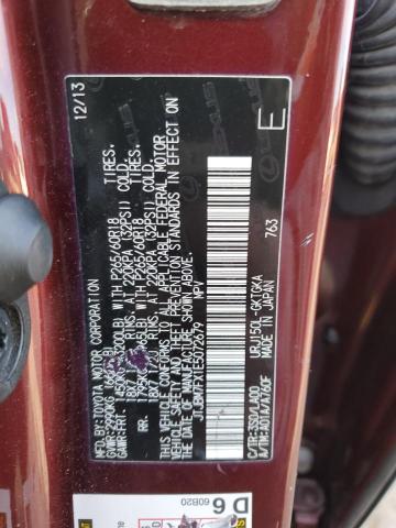 JTJBM7FX1E5072679 - 2014 LEXUS GX 460 BURGUNDY photo 13