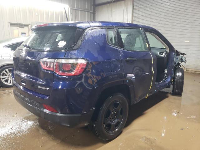 3C4NJCAB0JT489332 - 2018 JEEP COMPASS SPORT BLUE photo 3