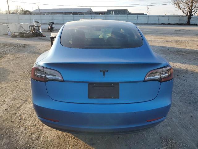 5YJ3E1EB4MF992133 - 2021 TESLA MODEL 3 BLUE photo 6