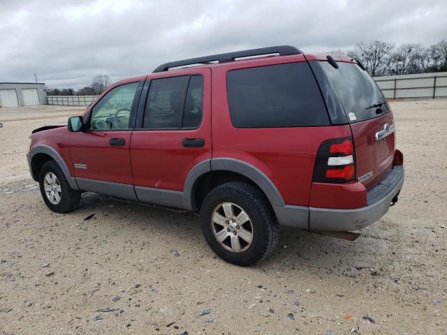 1FMEU63E46UA80582 - 2006 FORD EXPLORER XLT RED photo 2