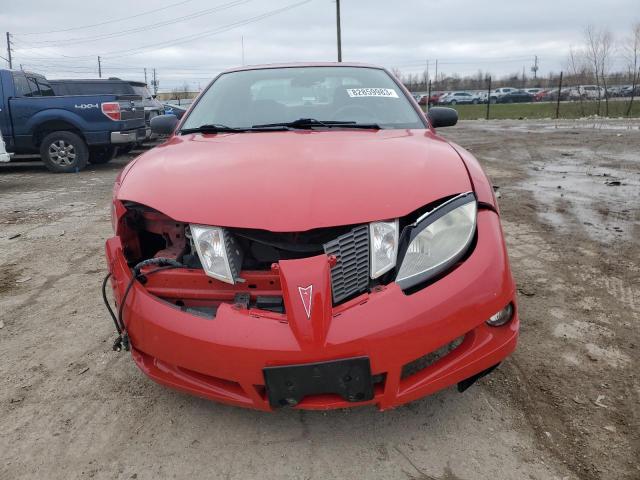 1G2JB12FX37176544 - 2003 PONTIAC SUNFIRE RED photo 5