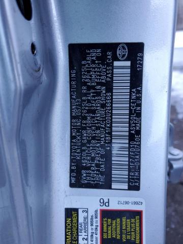 4T1BF1FK0DU266666 - 2013 TOYOTA CAMRY L SILVER photo 13