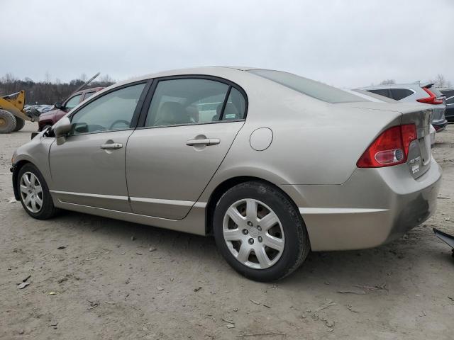 1HGFA16586L009537 - 2006 HONDA CIVIC LX BEIGE photo 2